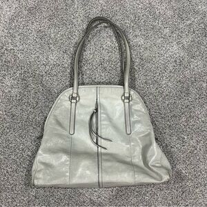 Hobo International Delaney Genuine Leather Grey Shoulder Tote Large Bag